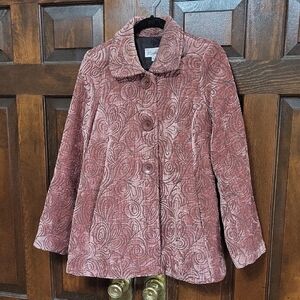 3 Sisters Women's Pink Textured Jacket
